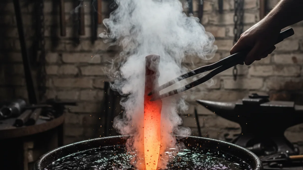 Trempe et revenu couteau forgé : guide complet débutants